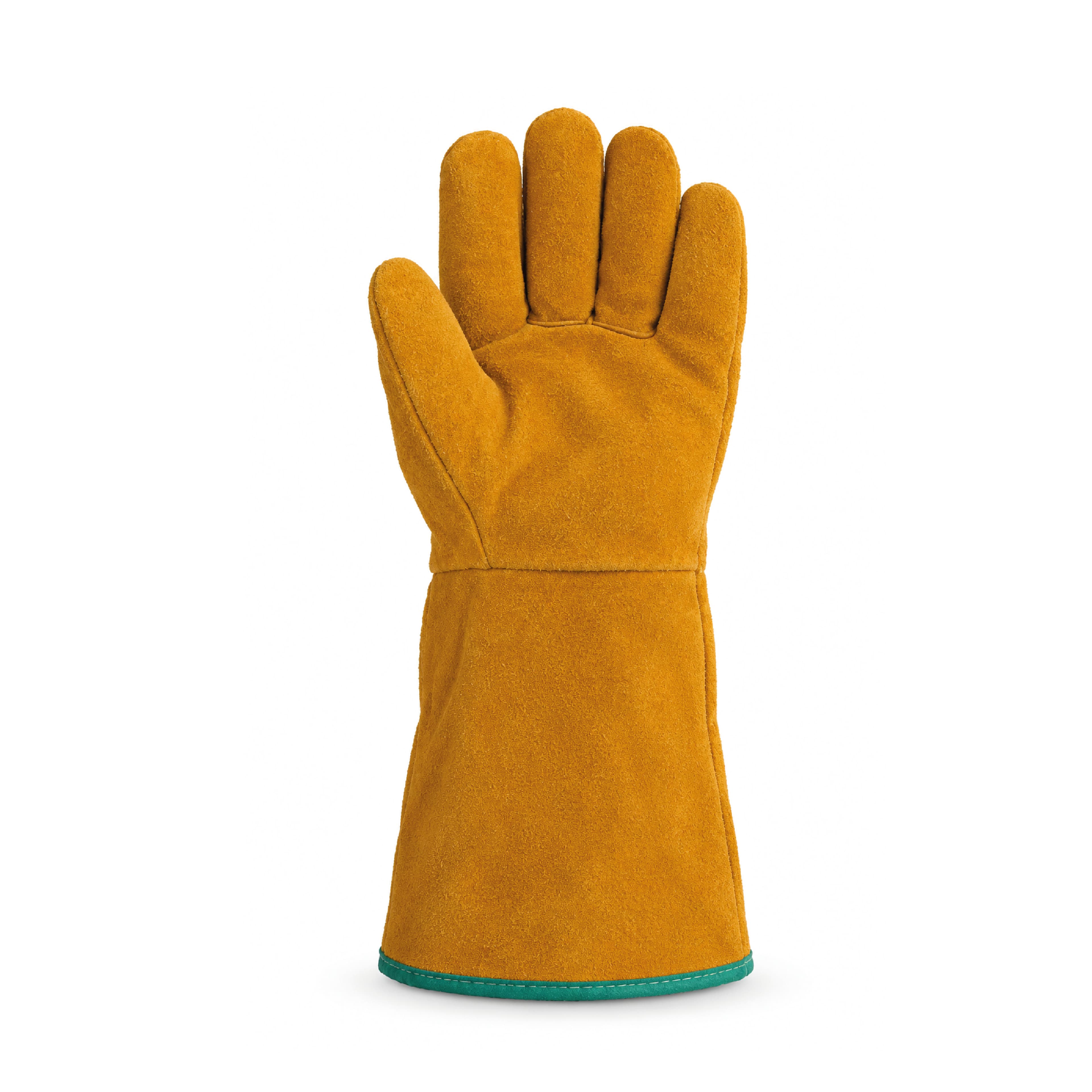 Imagen - GUANTE SOLDADOR DESCARNE FORRADO COSTURA KEVLAR CERT.