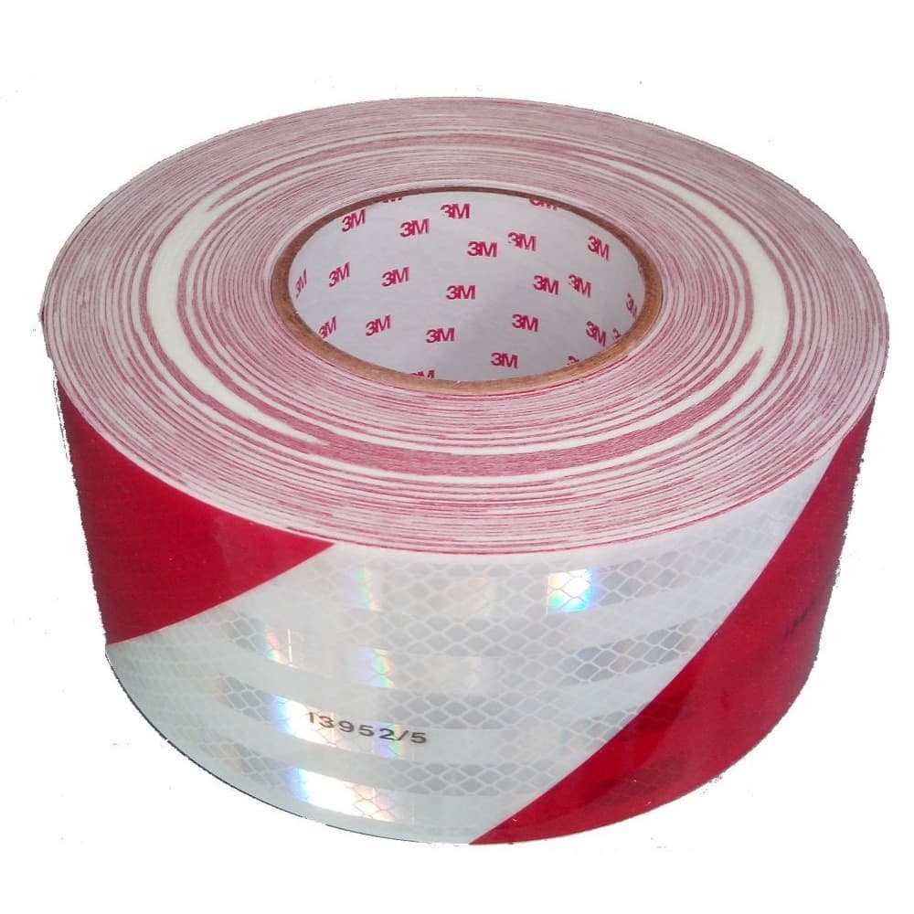 Imagen - CINTA 3M VEHICULAR REFLECTIVA 75 MM X 45,7M ROJO/BLANCO 45360