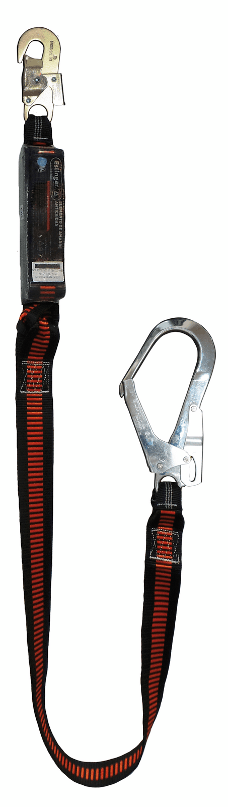 Imagen - COLA DE AMARRE DELTA CV1021A PLANA 1.5 MTS Y AMORTIGUADOR (MOSQUETONES DE 18 MM Y OTRO DE 55 MM)