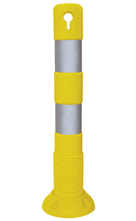 Imagen - POSTE DEMARCATORIO VIAL FLEXIBLE REBATIBLE CON BASE (INCLUYE FIJACIONES)