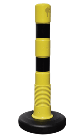 Imagen - POSTE DEMARCATORIO VIAL RIGIDO AMARILLO/NEGRO